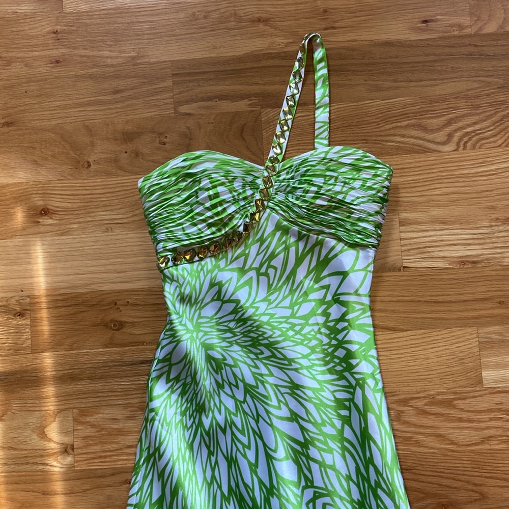 Beautiful summer dress nwt one shoulder with embellishments